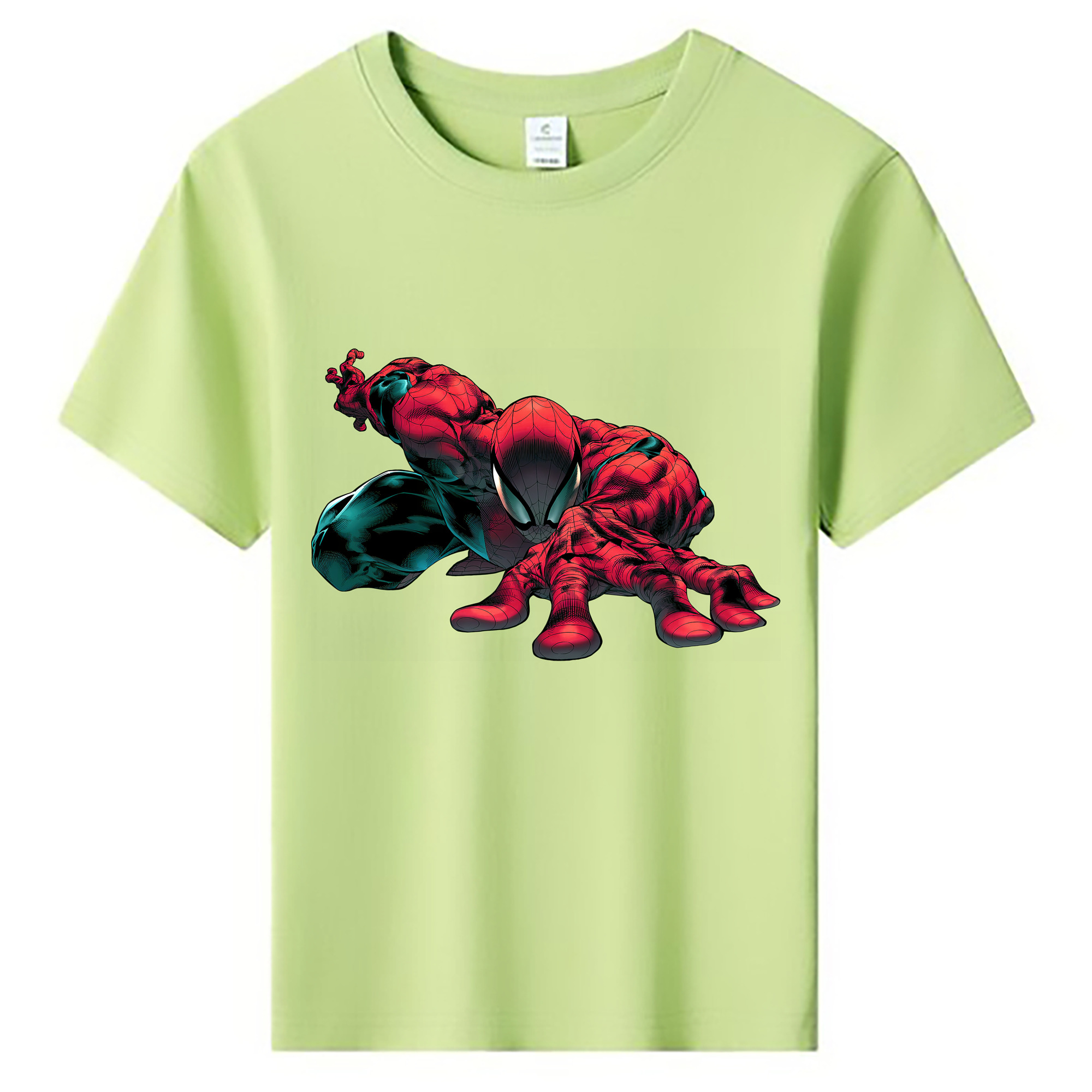 （画像用） Spider Man スパイダーマン 綿100％キッズTシャツ（フロントプリント）